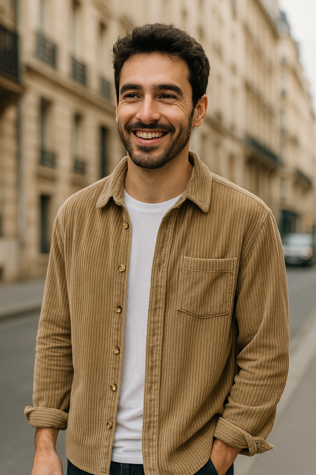 Émile | Chemise en velours côtelé élégante